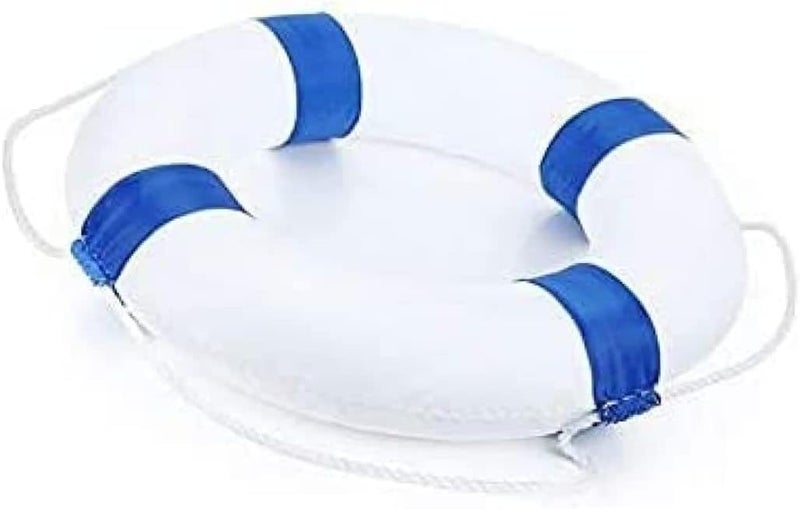 woobles حلقات إنقاذ الحياة، 52 سم/20 بوصة، طوق أمان لحمام السباحة، حلقات إنقاذ قارب مع حبل أبيض، حلقة إنقاذ للاستخدام الطارئ للأطفال والبالغين - Image 3